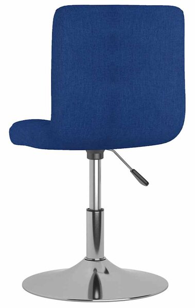 Otočné jídelní židle 4 ks modré textil 3087452