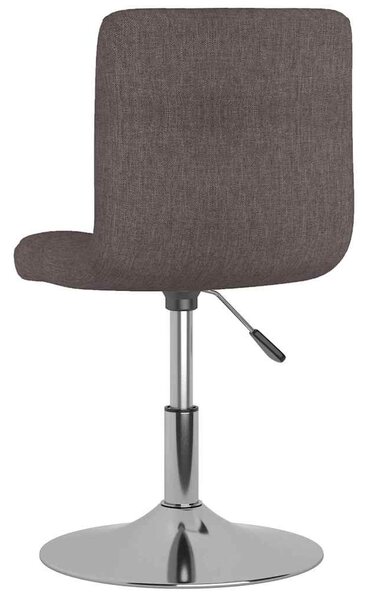 Otočná jídelní židle taupe textil 3087477