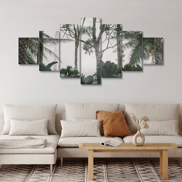 Obraz - Jungle v ranní mlze (210x100 cm)