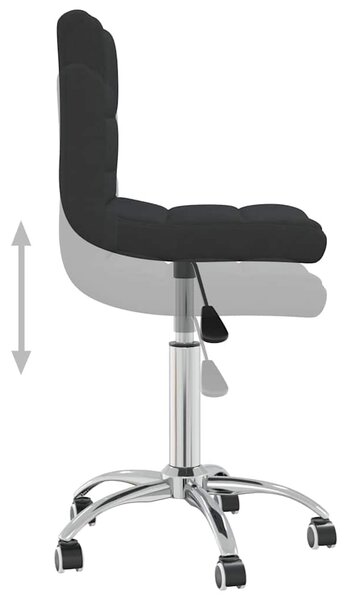 Otočná jídelní židle černá textil 3087537
