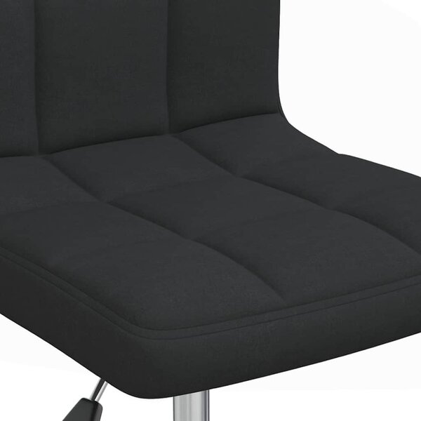 Otočná jídelní židle černá textil 3087537