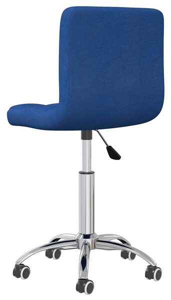 Otočná jídelní židle modrá textil 3087535