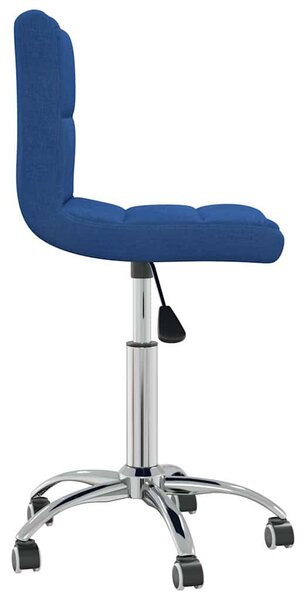Otočná jídelní židle modrá textil 3087535