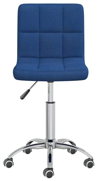 Otočná jídelní židle modrá textil 3087535