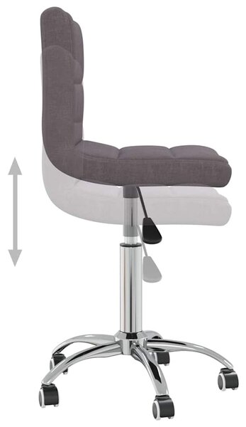 Otočná jídelní židle taupe textil 3087540