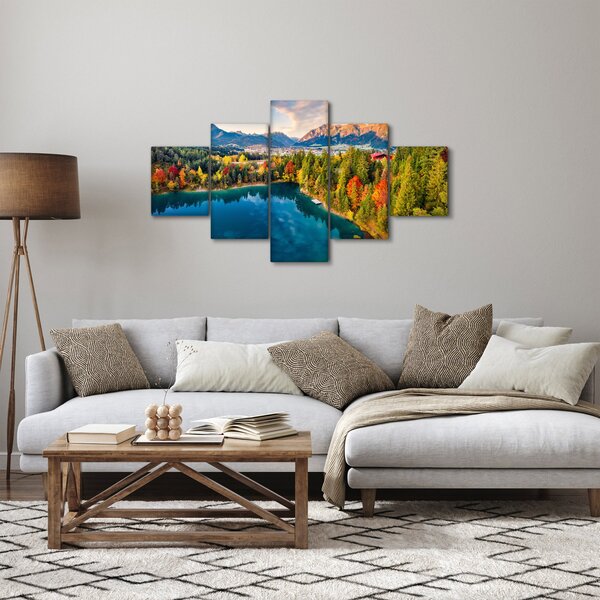 Obraz - Jezero Urisee, Rakousko (125x70 cm)