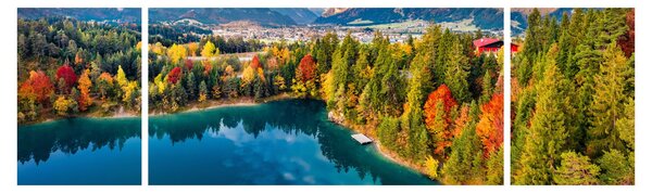 Obraz - Jezero Urisee, Rakousko (170x50 cm)