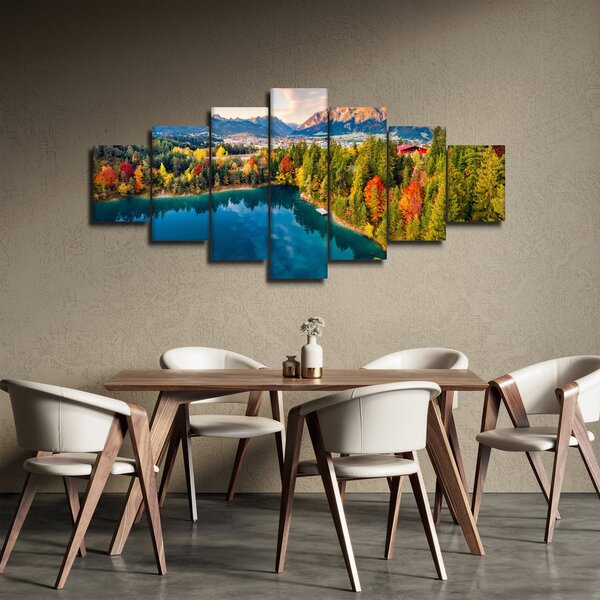 Obraz - Jezero Urisee, Rakousko (210x100 cm)