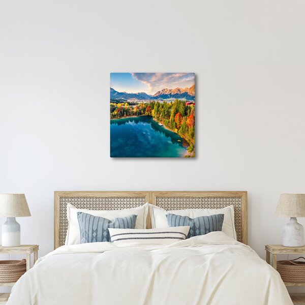 Obraz - Jezero Urisee, Rakousko (30x30 cm)