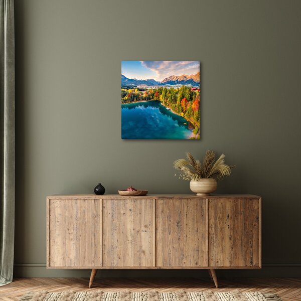 Obraz - Jezero Urisee, Rakousko (30x30 cm)