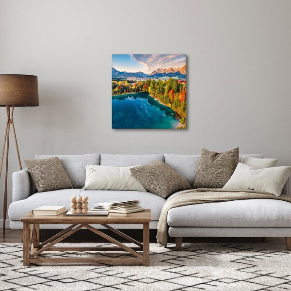 Obraz - Jezero Urisee, Rakousko (30x30 cm)
