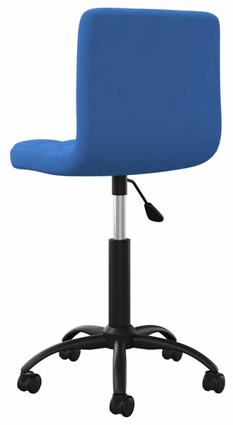 Otočná jídelní židle modrá samet 3087600