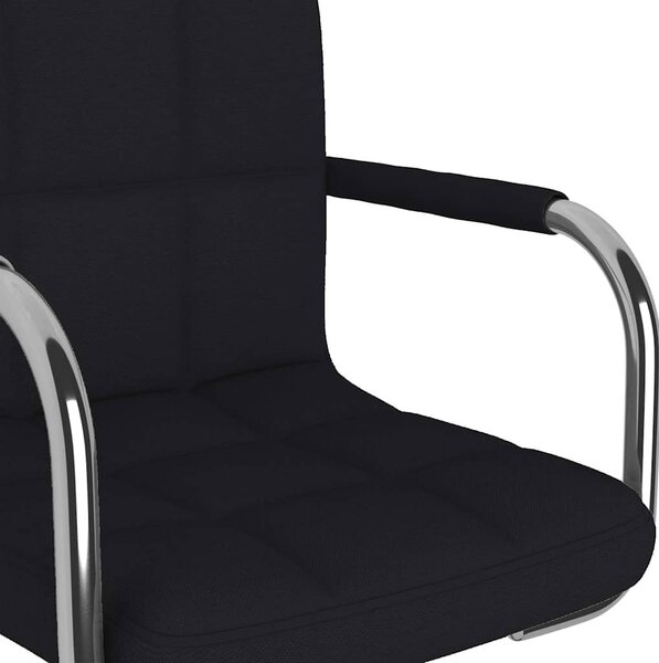 Jídelní židle černá textil 3087882