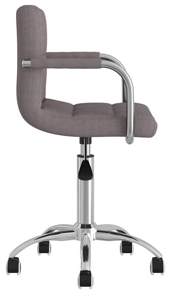 Otočná jídelní židle taupe textil 3087978