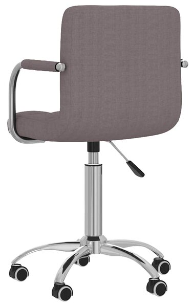 Otočná jídelní židle taupe textil 3087978