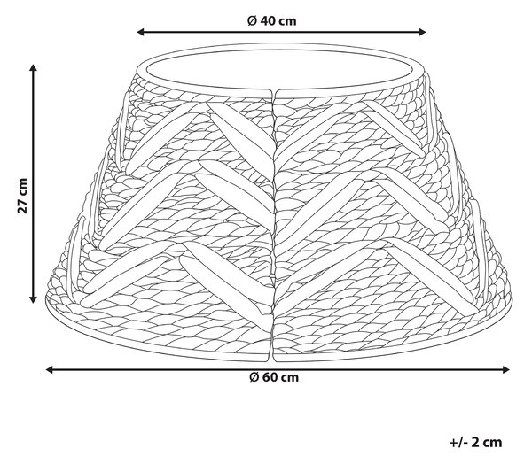 Kryt na stojan vánočního stromku FLATEYRI 60 cm Přírodní