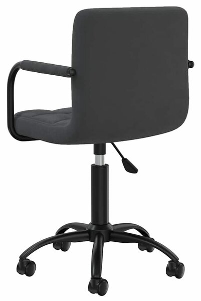Otočná jídelní židle černá samet 3088031
