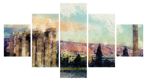 Obraz - Akropolis, Athény, Řecko (125x70 cm)