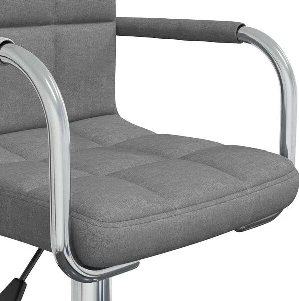 Otočná kancelářská židle světle šedá textil 334729