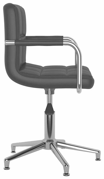 Otočné jídelní židle 4 ks černé umělá kůže 3088073