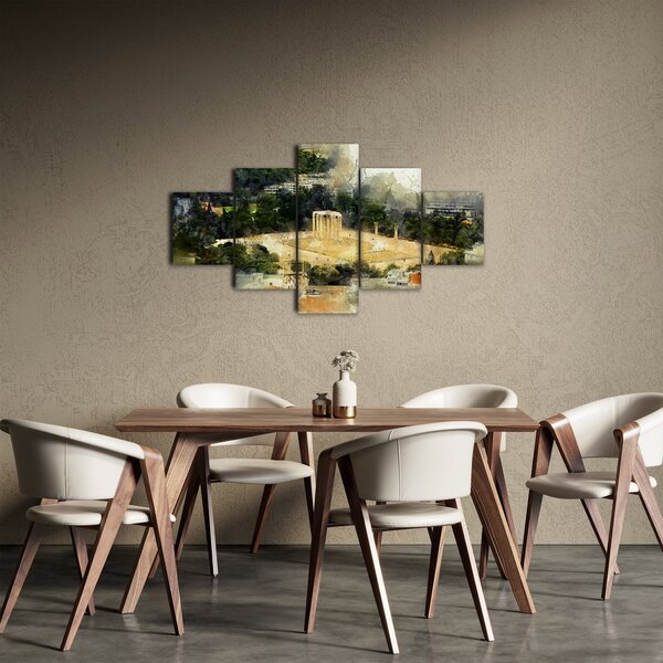 Obraz - Chrám Dia, Athény, Řecko (125x70 cm)