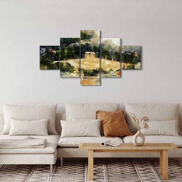 Obraz - Chrám Dia, Athény, Řecko (125x70 cm)