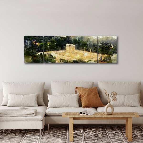 Obraz - Chrám Dia, Athény, Řecko (170x50 cm)