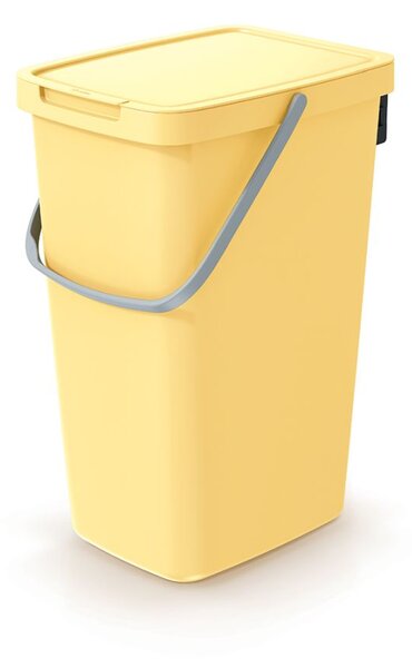 Prosperplast Odpadkový koš SYSTEMA Q COLLECT světle žlutý, objem 20 l