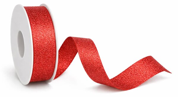 Stuha taftová HIGH SOCIETY Royal Red červená matná 40mm x 2m (10,-Kč/m)