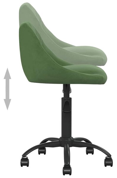 Kancelářská židle tmavě zelená samet 3088849
