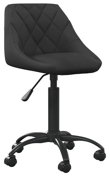 Kancelářská židle černá samet 3088843