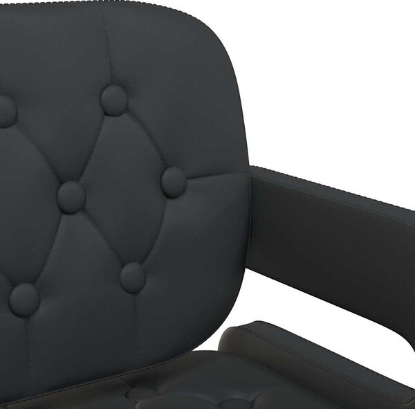 Otočné jídelní židle 4 ks černé umělá kůže 3089107