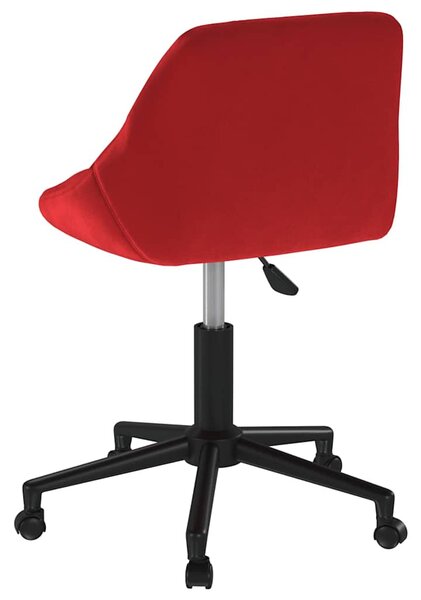 Otočná jídelní židle vínová samet 3089038