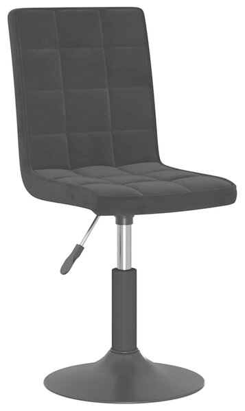 Otočné jídelní židle 4 ks černé samet 3089286