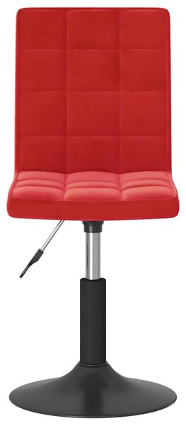Otočné jídelní židle 4 ks vínové samet 3089295