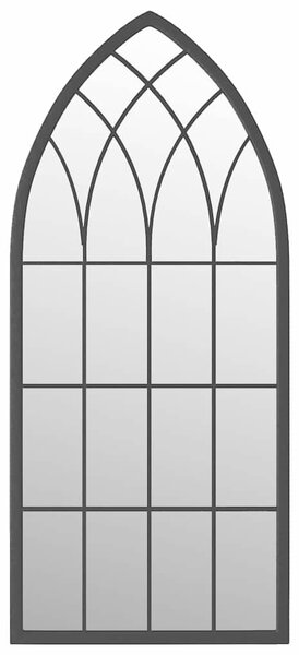 Zrcadlo černé 70 x 30 cm železo do interiéru 3093514