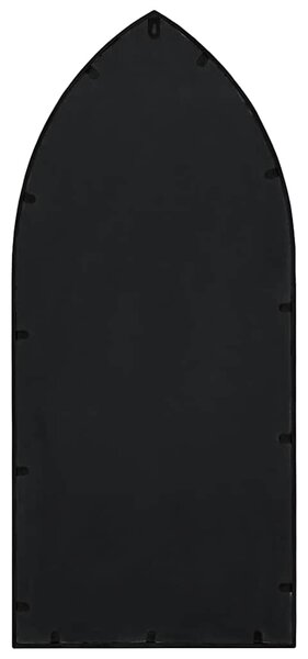 Zrcadlo černé 70 x 30 cm železo do interiéru 3093514