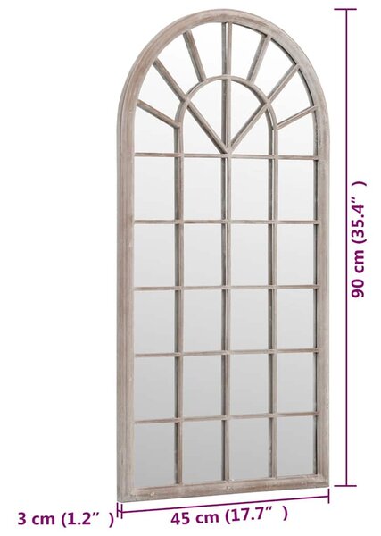 Zrcadlo pískové 90 x 45 cm železo do interiéru 3093517