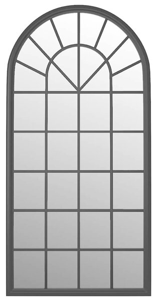 Zrcadlo černé 90 x 45 cm železo do interiéru 3093518