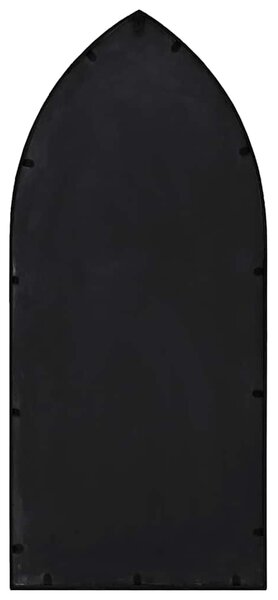 Zrcadlo černé 70 x 30 cm železo do interiéru 3093526