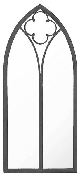 Zrcadlo černé 70 x 30 cm železo do interiéru 3093522