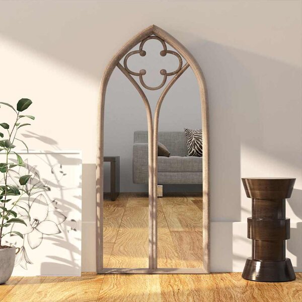 Zrcadlo pískové 70 x 30 cm železo do interiéru 3093521