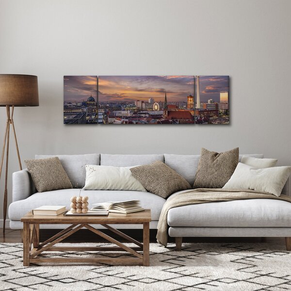Obraz - Západ slunce nad Berlínem (170x50 cm)
