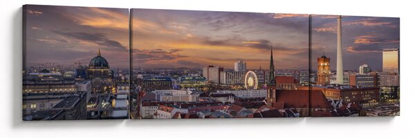 Obraz - Západ slunce nad Berlínem (170x50 cm)