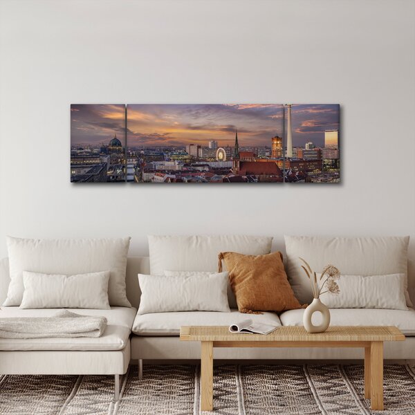 Obraz - Západ slunce nad Berlínem (170x50 cm)