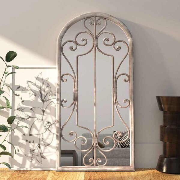 Zrcadlo pískové 100 x 45 cm železo do interiéru 3093543