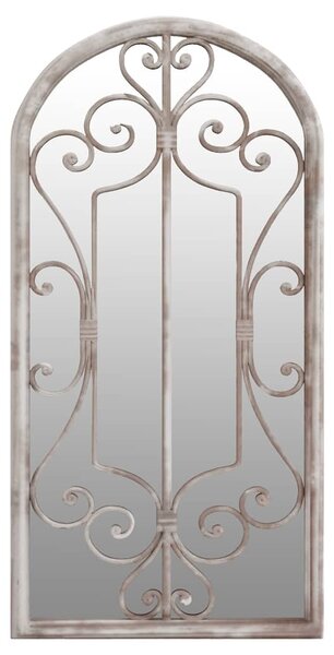 Zahradní zrcadlo pískové 70 x 30 cm železo do exteriéru 318375