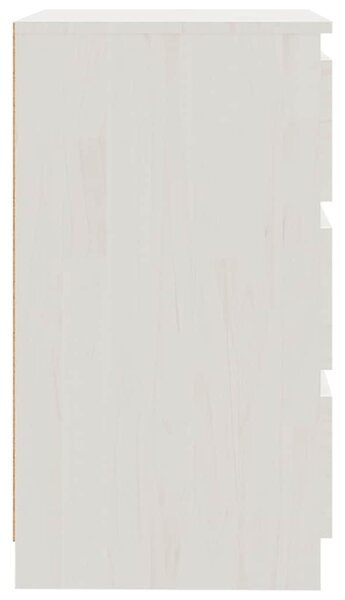 Noční stolky 2 ks bílé 60 x 36 x 64 cm masivní borovice 3093548