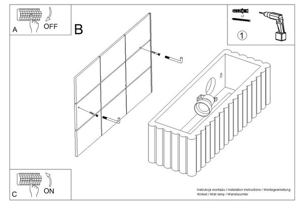 Béžové keramické nástěnné svítidlo Rivena – Sollux
