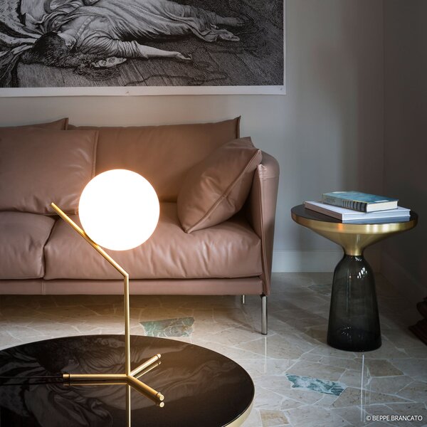 Stolní lampa FLOS, IC T1, stmívatelné, Zlatá / mosazná, Obývací pokoj, Kov, Design